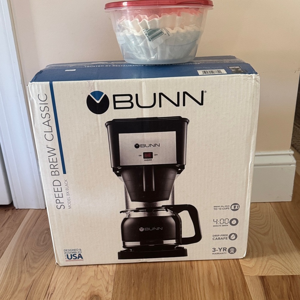 BUNN Speed Brew Classic Coffee Maker - Black/Silver